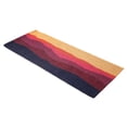 thumbnail image 3 of Fab Habitat Geometric Abstract Nature Non Slip Doormat Thin - Handwoven, Durable - Natural Coir - Entryway, Front Door, Porch, Patio - Shades of Dawn Orange Magenta (24" x 60" Non-Slip), 3 of 9