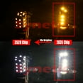 thumbnail image 5 of 7443 CK Socket 2835 Chip 22-LED White/Amber Switchback Turn Signal Light Bulbs (7443, White/Amber), 5 of 8