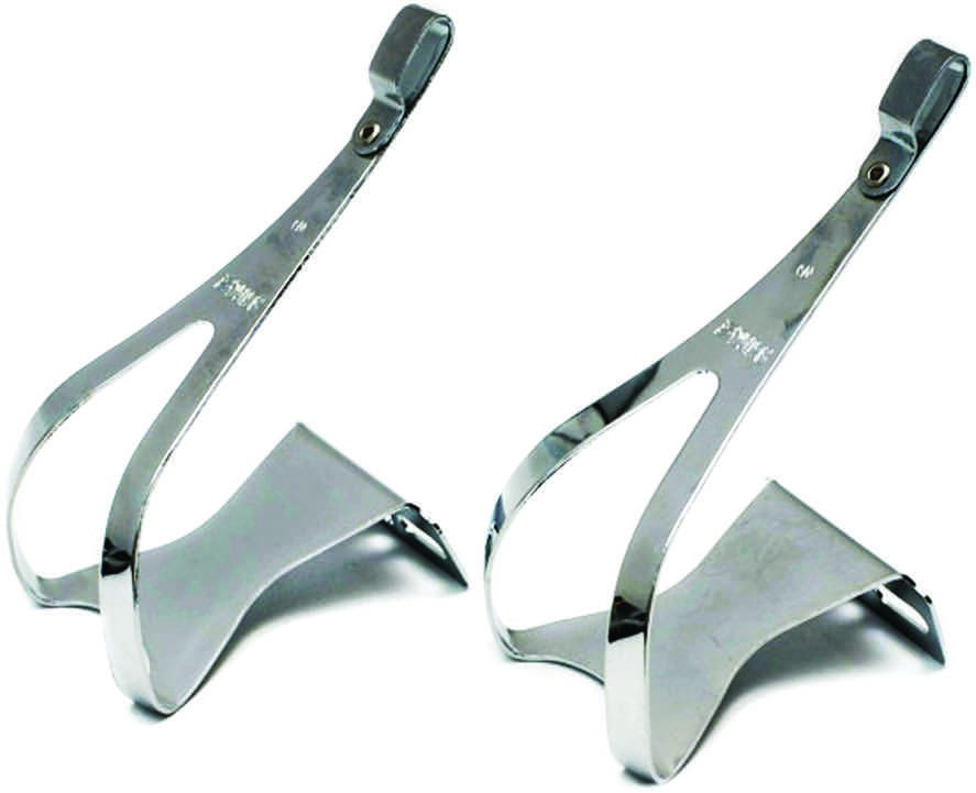Small/Medium New-Old-Stock REG Chrome Steel Toe Clips 