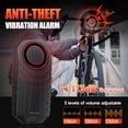 thumbnail image 3 of Alarma para bicicleta WSDCAM 113 dB, control remoto antirrobo, 60 m, IP65, USB-C, 3 of 9