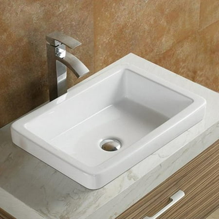 Vanitesse Ceramic Rectangular Drop In Bathroom Sink Com Vanitesse Ceramic Rectangular Drop In Bathroom Sink