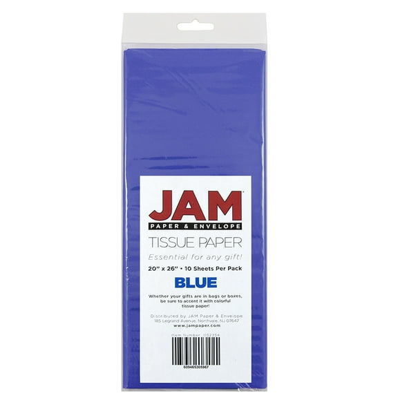 JAM Paper Presidential Blue Paper Gift Wrap Tissues, (20 Count)