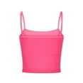 thumbnail image 6 of Otntypg Bralettes for Women Adjustable Spaghetti Strap Mesh Tank Top Sexy Tube Slim Y2K Camisole Hot Pink L, 6 of 7