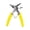 Yellow, variant on High Carbon Steel 2-in-1 Circlip Plier for Internal External Retaining Rings