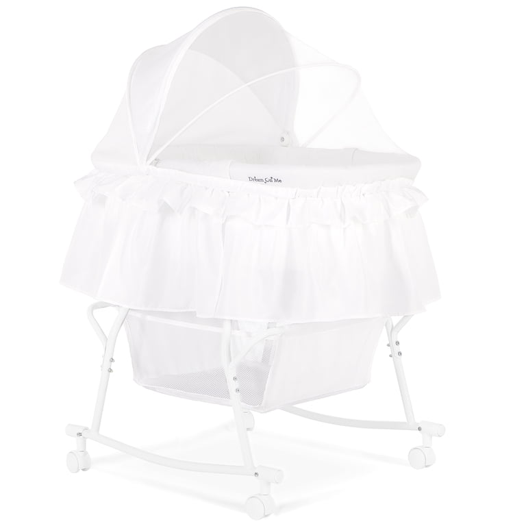 Dream On Me Lacy Portable 2-in-1 Bassinet & Cradle photo 1
