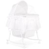 Dream On Me Lacy Portable 2-in-1 Bassinet and Cradle with White Canopy