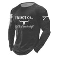 thumbnail image 5 of Venzia I'm Not Okay But It's Going to Be Alright T-Shirt Men Vintage Country Music Tee, 5 of 5