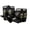 Black with Yellow Grommets, variant on Sports Protection Knee, Elbow, and Wrist Pad Set for Kids and Adults, Unisex, Ages 4+, Blue, L