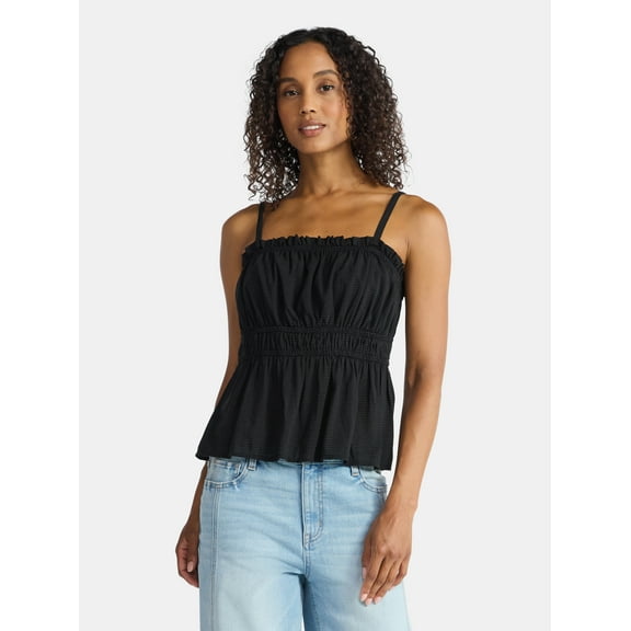 Time and Tru Women's Tonal Stripe Tank Top, Sizes XS-XXXL