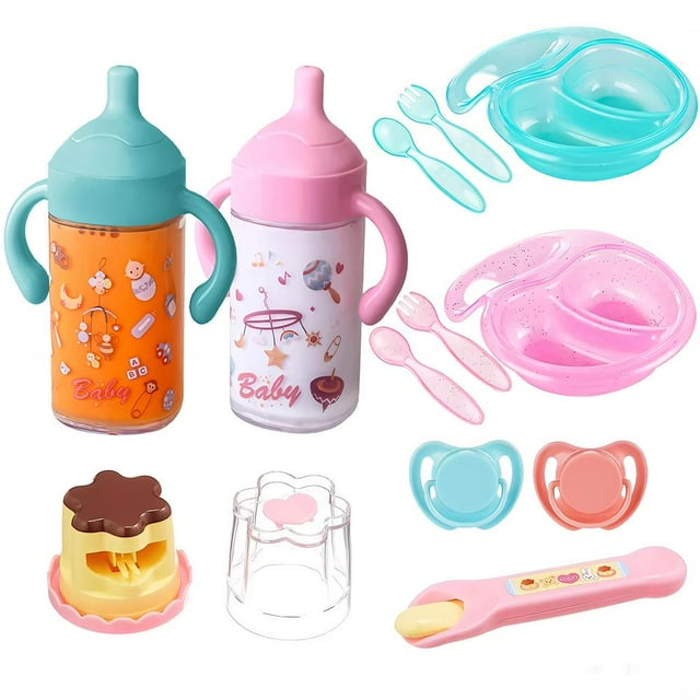 ZOUBAOQ Jouets d'Alimentation pour Poupées Biberon Magique Alimentation Pudding Simulation Maison de Jeu