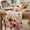 Flaxen, variant on Red Yellow Orange Fall Table Runner - 36 Inch Long Autumn Floral Botanical Vintage Cotton and Linen Blended Dress Scarves Farmhouse Table Runner for Kitchen Dining, Coffee Table, 13" x 36"