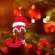 thumbnail image 4 of Colgante de árbol de Navidad de acrílico 2D con letras | Juego de 26 adornos con iniciales del alfabeto para decoración navideña, 4 of 6