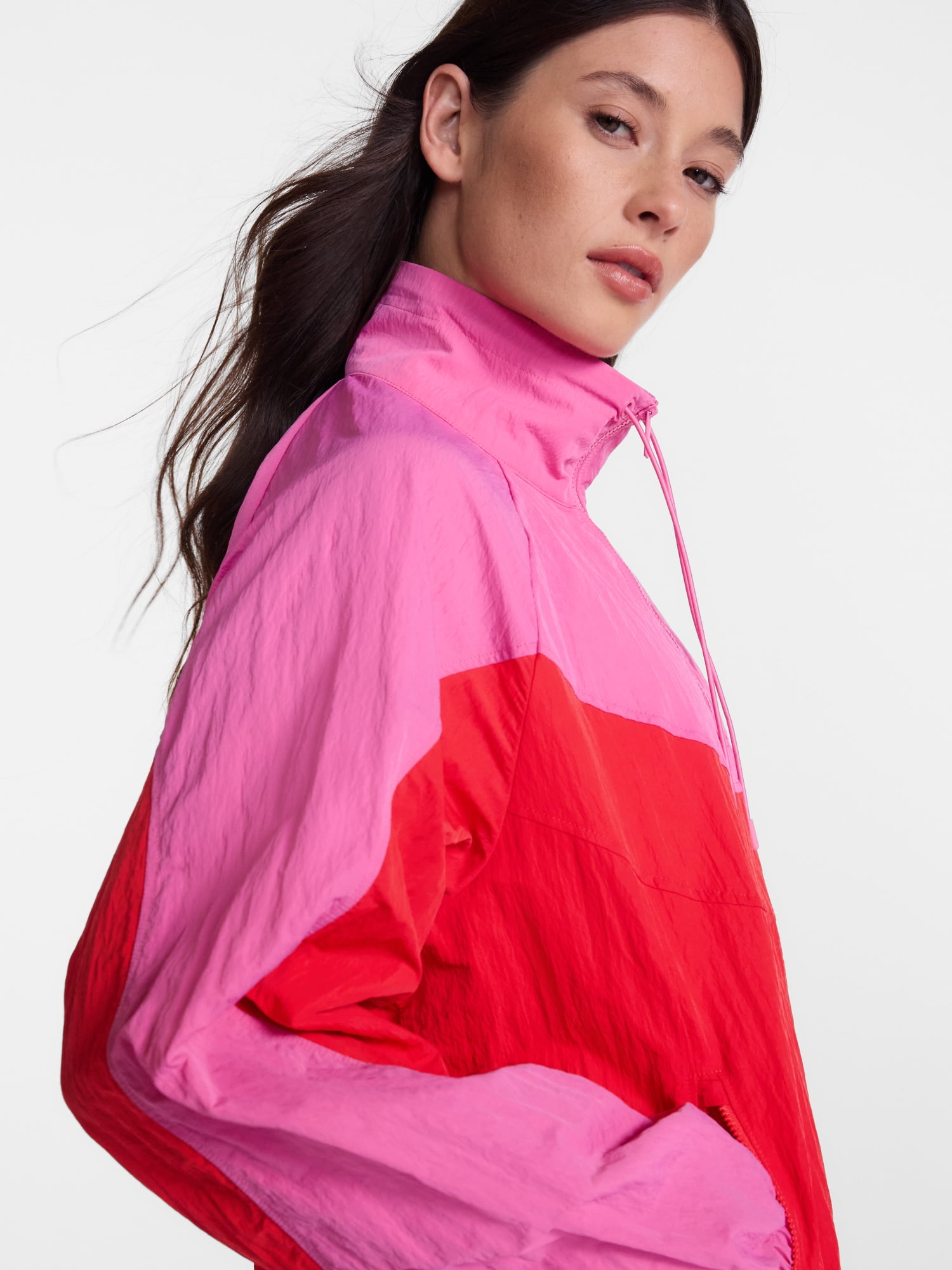 Avia Women's Colorblocked Pullover Nylon Jacket, Sizes XS-XL