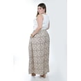 thumbnail image 3 of Pantalon tipo palazzo Roman Fashion /Tallas Extras, 2632 (Beige geometrico) beige 42, 3 of 6