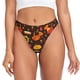 thumbnail image 1 of Balery Thanksgiving Turkey Tangas de Algodón para Mujer con Estampado – Ropa Interior Sexy, Transpirable, G-string-X-Small, 1 of 6