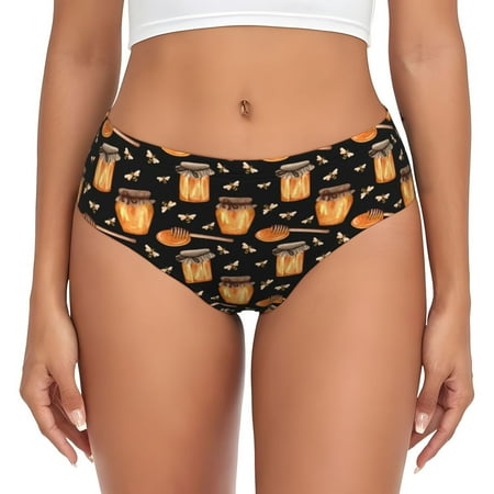 Womens Underwear - Bee and Honey No Show Seamless Underwear for Women  Soft Stretch Womens Panties  Hipster Ladies Panties Bikini Underwear Briefs