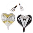 thumbnail image 4 of Ballons en Forme de Coeur Rouge, Ballons Romantiques de Valentines pour la Fête d'Anniversaire, 4 of 8