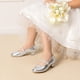 thumbnail image 2 of Zapatos de Vestir para Niña DREAM PAIRS Mary Jane con Perlas y Piedras de Strass Plateados, 2 of 7