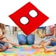 thumbnail image 1 of Alfombra sensorial para niños, juguete de desarrollo de entrenamiento, almohadilla de juego para jardín de infantes, regalo para niñas y niños, Rojo 50cmx50cmx2cm, 1 of 8