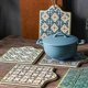 thumbnail image 5 of Moroccan Ceramic Trivet Pot Holder Non-skid Heat Insulation Hot Pot Pad Mug Cork Mat, 5 of 5