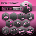thumbnail image 2 of Pink Power 3.6V Cordless Electric Screwdriver - Pink Tool Set Small Screw Gun Mini Battery Operated Screwdriver Set, 2 of 8