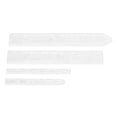 thumbnail image 4 of 4pcs/Set 18mm Watch Strap Band Pattern Leather Craft Clear Acrylic Template F 18mm, 4 of 9