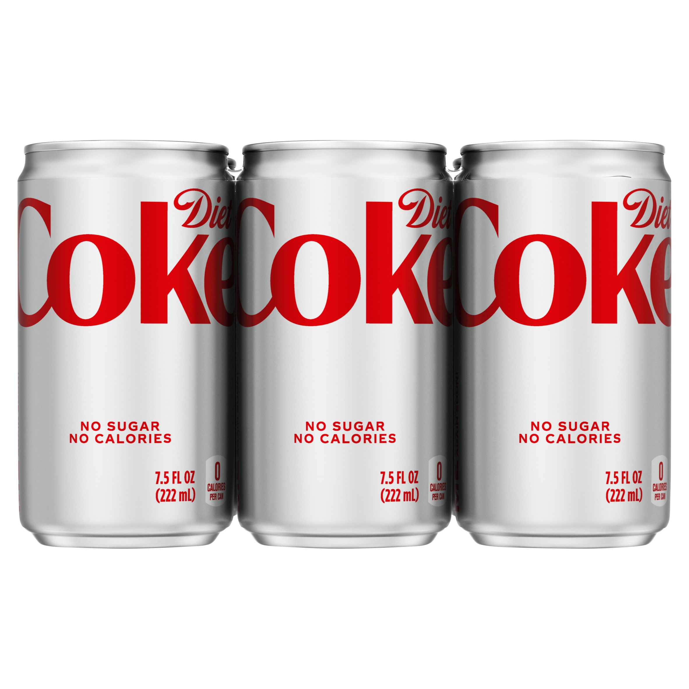 Diet Coke Cans 7 5 Fl Oz 6 Pack Walmart Walmart