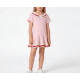 thumbnail image 4 of LIaqionyy Girls Dress School Uniform Cute Shorts Sleeve Collared Casual Cotton Classic Fashion Dresses Clothes, 4 of 7