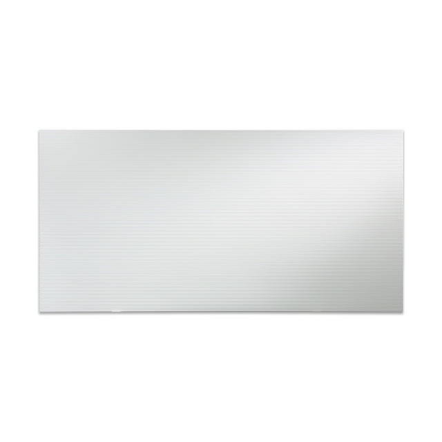 FASÄDE Easy Installation Rib Gloss White Wall Panel (4' x 8' Panel)