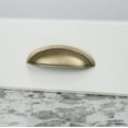 thumbnail image 6 of Century Hardware Hartford Collection 3" C-to-C Solid Brass Cup Pull - Polished Brass, 6 of 7