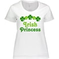 thumbnail image 3 of Inktastic Irish Princess (clover) Women's Plus Size T-Shirt, 3 of 5
