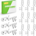 thumbnail image 1 of CeroDimo 12pcs 2-1/8 inch Valance Clips for Blinds, Hidden Channel Valance Clips, Clear Plastic Valance Clips for The Valance with a Groove in The Back, Blind Cover Clips, 1 of 7