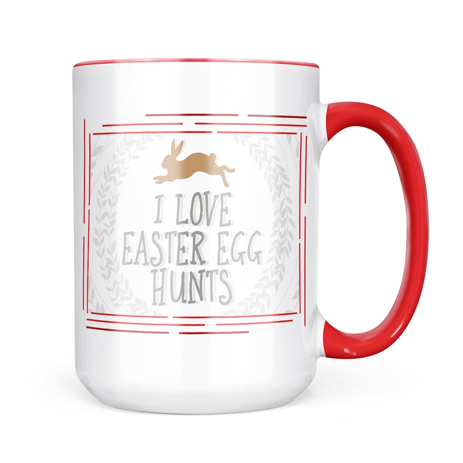 Neonblond I Love Easter Egg Hunts Easter Rabbit Mug gift for Coffee Tea lovers