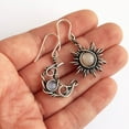 thumbnail image 3 of SPRING PARK Women Boho Sun And Moon Silver Boho Hippie Dangle Hook Earrings for Party, 3 of 7