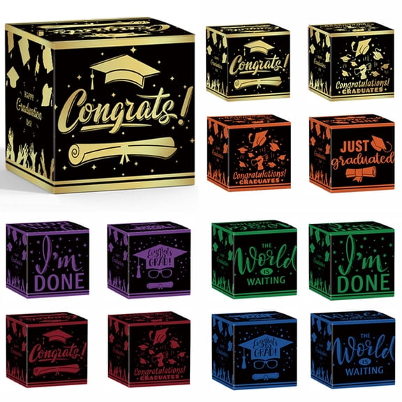 Graduation Decoration Blocks Inspirational Quote Decor for Graduation Party Table Display Set