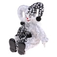 thumbnail image 3 of Muñeca de payaso de porcelana de 23 cm con hermoso atuendo y cerámica, regalo para coleccionistas amantes de los payasos, accesorios de Halloween, decoración, 3 of 8