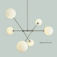 thumbnail image 6 of Mid Century Six Globe Light Brass Ceiling Sputnik Chandelier Pendant Light, 6 of 8