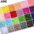 thumbnail image 2 of Perlas acrílicas de colores de 3/4/5/6/8/10/12 mm, espaciadoras sueltas para costura, fabricación de joyas, pulseras, collares y pendientes, 2 of 5