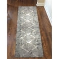 thumbnail image 2 of Pemberly Row Polyester Transitional Geometric Gray Runner Area Rug, 2 of 2