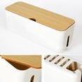 thumbnail image 4 of Caja de almacenamiento de cables Ehuebsd Estuche de cables Organizador de enchufes Blanco, 4 of 6