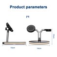 thumbnail image 2 of Wireless Charger, Magnetic 3 in 1 Wireless Charging Station Compatible with iPhone 14/13/12 Pro Max/Pro/Mini, Apple Watch, AirPods, 2 of 7