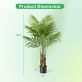 thumbnail image 3 of Gymax 4.2 FT Tall Artificial Palm Paradise Plant 2 Pack Large Fake Potted Tree, 3 of 10