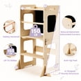 thumbnail image 3 of Torre de aprendizaje plegable Montessori labebe para niños pequeños, 3 of 8