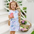 thumbnail image 2 of ITFABS Robe d'Été Mère-Fille, Imprimés Floraux Complets Assortis Jupe Décontractée, 2 of 5