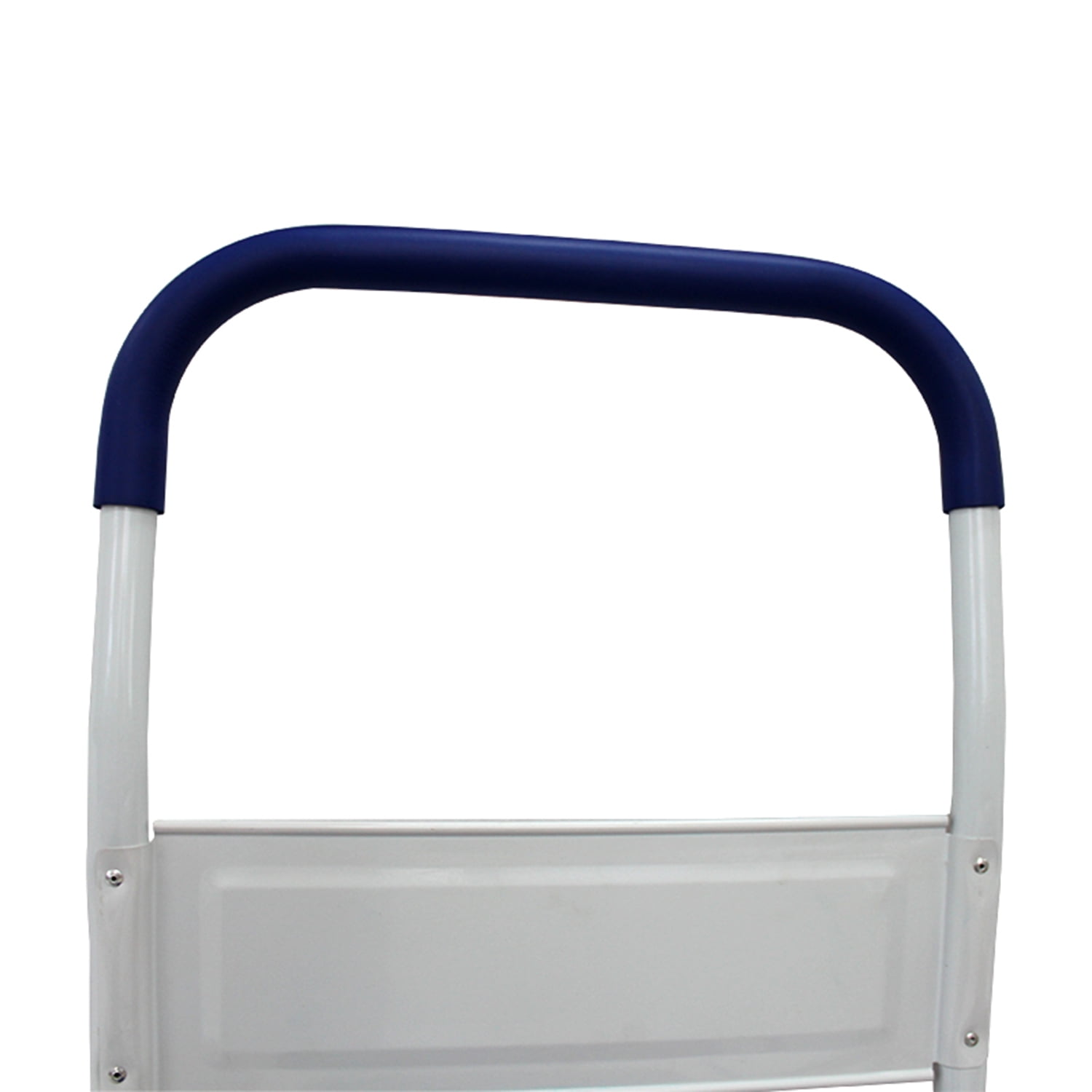 Platform Truck, 330 lbs, High-Strength, Flatbed Design, Rolling, Push Handle, Blue Color