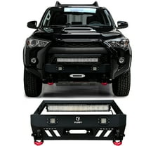 Vijay Front Bumper for 2010-2024 Toyota 4Runner with D-rings and Winch Plate and LED Lights