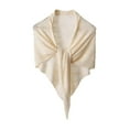 thumbnail image 2 of Shawl Wraps for Women Knitted Shawls and Wraps Scarf Fall Cardigan Sweaters Ponchos Wool Shoulder Tops,Thin Breathable Wrap for Dresses(Beige), 2 of 4