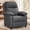 Dark Grey, variant on Korser Manual Push Back Recliner Chair with Side Pockets,Recliner Chairs for Adults for Living Room,Small Recliners for Small Spaces,Linen,Dark Grey