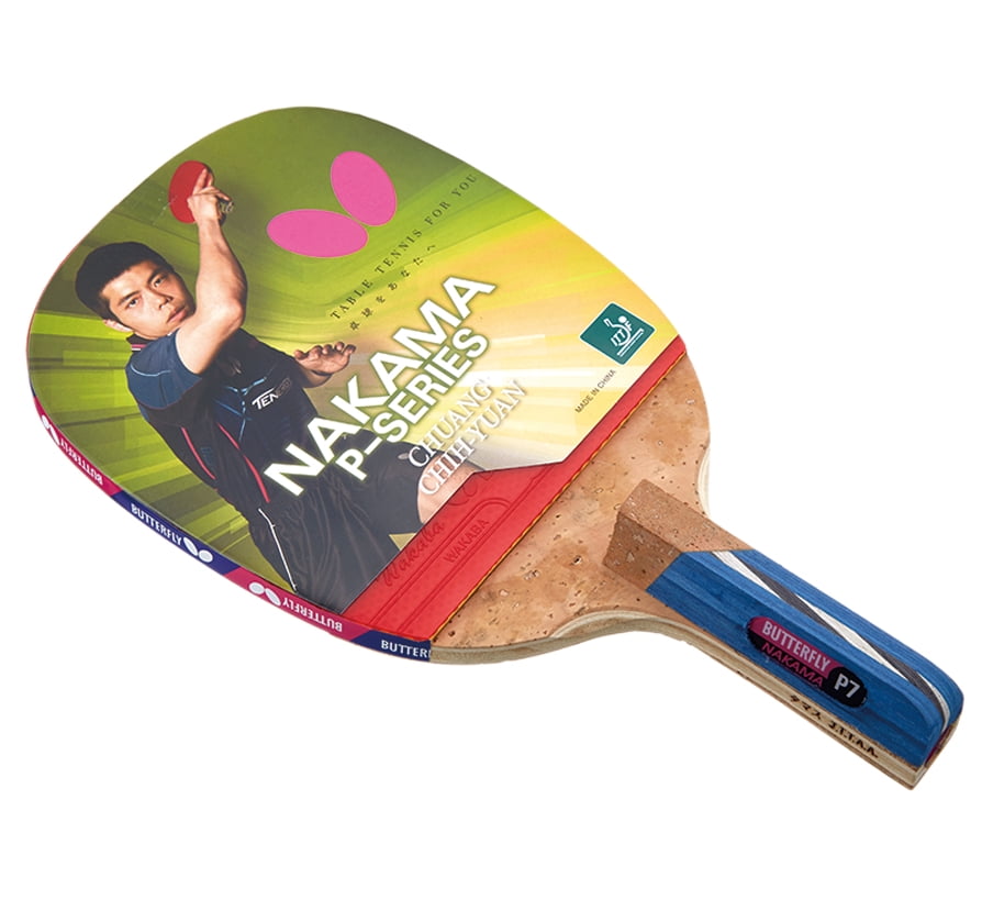 Butterfly Nakama P7 Penhold Table Tennis Racket-All Wood Blade-Wakaba 1 ...