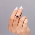 thumbnail image 4 of ANGARA Natural Oval 2 ct Ruby Halo Ring with Diamond Accents in 14K White Gold for Women (Size-9x7mm) | July Birthstone, Birthday, Anniversary, Jewelry Gift for Women | Natural Ruby Ring, 4 of 13
